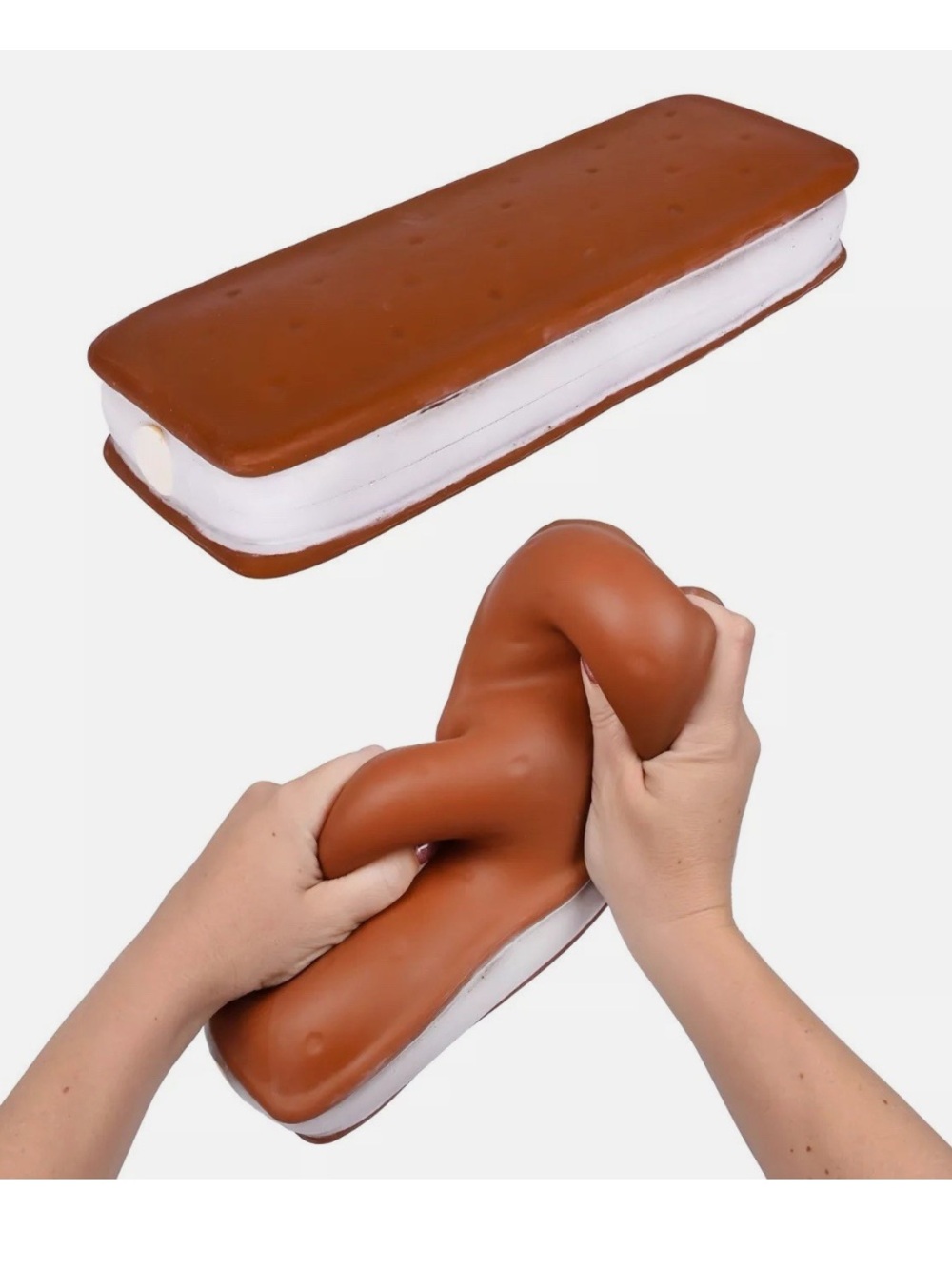 Sunny Days Jumbo Ice Cream Sandwich Squeezy Sensory Squishy Fidget Toy